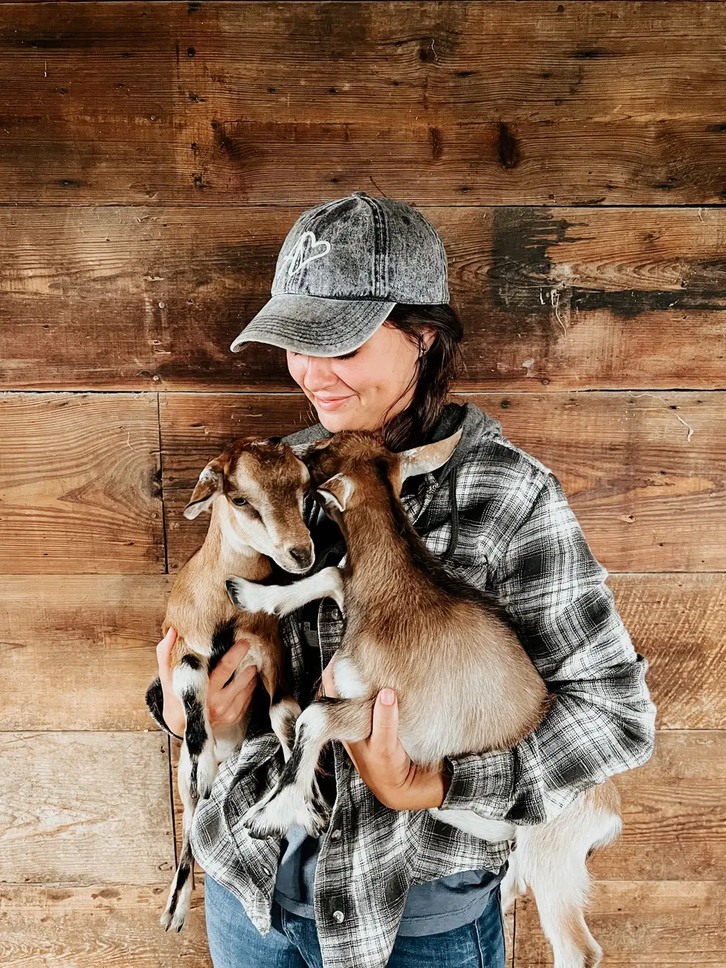 Katie on the farm